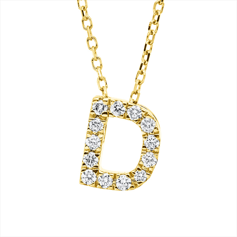 Collier    aus 750/-18 Karat Gelbgold mit 13 Diamanten 0