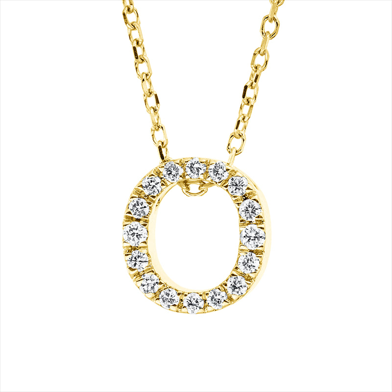 Collier    aus 750/-18 Karat Gelbgold mit 16 Diamanten 0