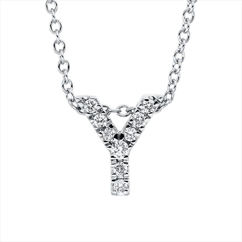 Collier    aus 750/-18 Karat Weißgold mit 9 Diamanten 0