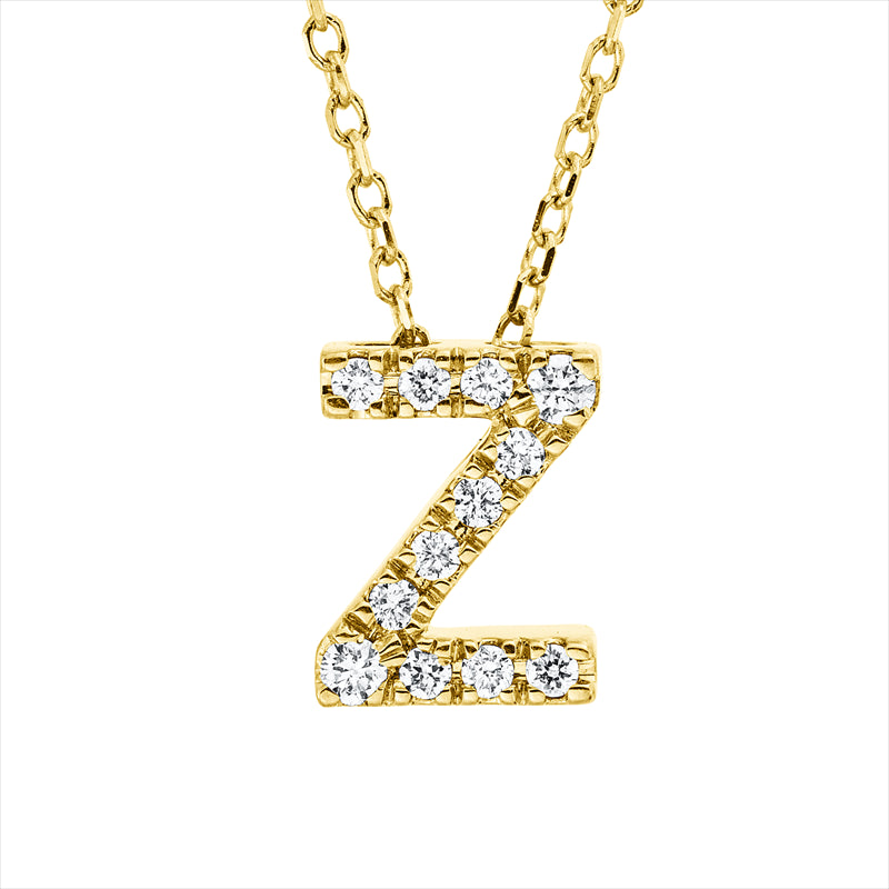 Collier    aus 750/-18 Karat Gelbgold mit 12 Diamanten 0