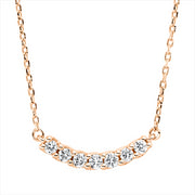 Collier    aus 750/-18 Karat Rotgold mit 7 Diamanten 0