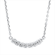 Collier    aus 750/-18 Karat Weißgold mit 7 Diamanten 0