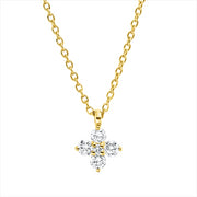 Collier    aus 750/-18 Karat Gelbgold mit 5 Diamanten 0