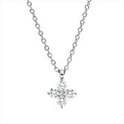 Collier    aus 750/-18 Karat Weißgold mit 5 Diamanten 0