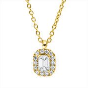 Collier    aus 750/-18 Karat Gelbgold mit 15 Diamanten 0