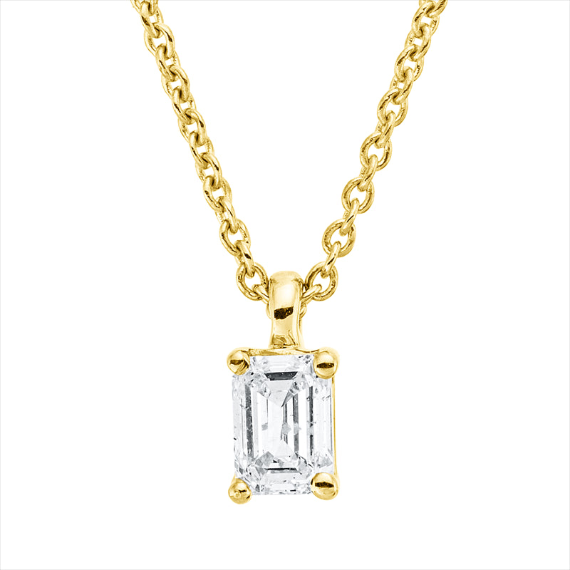 Collier    aus 750/-18 Karat Gelbgold mit 1 Diamant 0