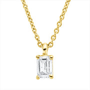 Collier    aus 750/-18 Karat Gelbgold mit 1 Diamant 0