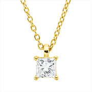 Collier    aus 750/-18 Karat Gelbgold mit 1 Diamant 0