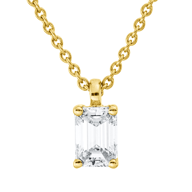 Collier    aus 750/-18 Karat Gelbgold mit 1 Diamant 0