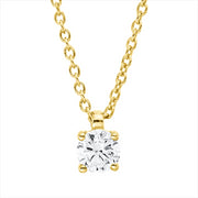 Collier    aus 750/-18 Karat Gelbgold mit 1 Diamant 0