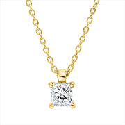 Collier    aus 750/-18 Karat Gelbgold mit 1 Diamant 0