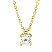 Collier    aus 750/-18 Karat Gelbgold mit 1 Diamant 0