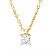 Collier    aus 750/-18 Karat Gelbgold mit 1 Diamant 0