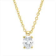 Collier    aus 750/-18 Karat Gelbgold mit 1 Diamant 0