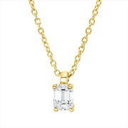 Collier    aus 750/-18 Karat Gelbgold mit 1 Diamant 0