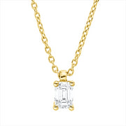 Collier    aus 750/-18 Karat Gelbgold mit 1 Diamant 0