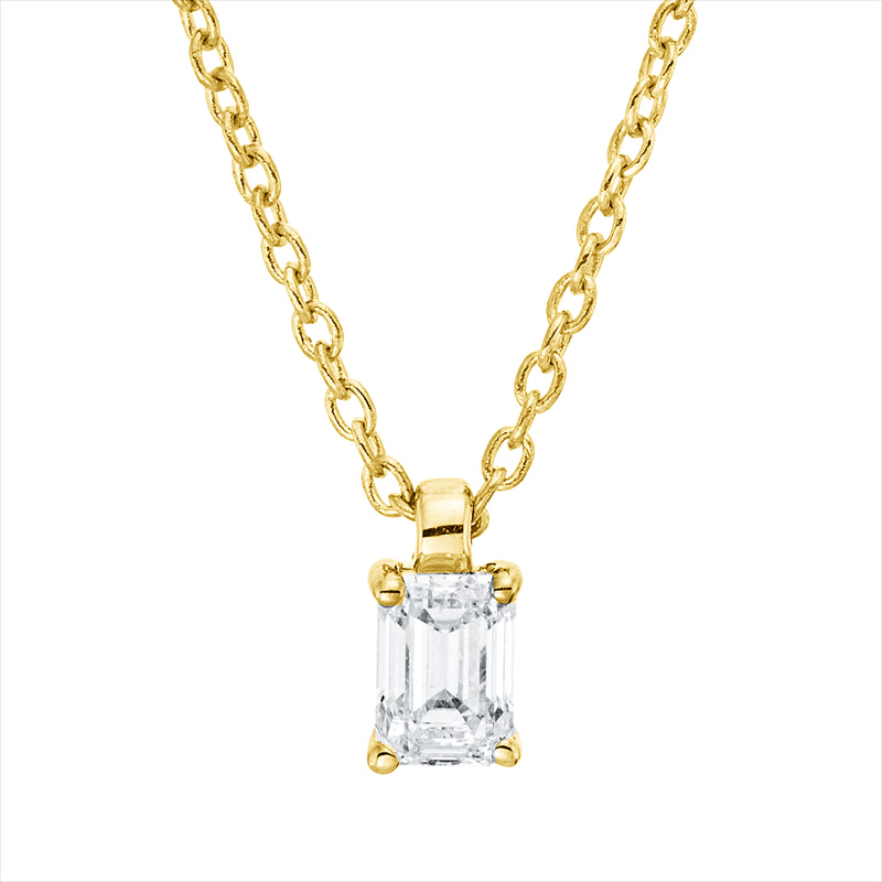 Collier    aus 750/-18 Karat Gelbgold mit 1 Diamant 0