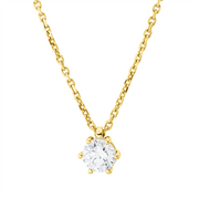 Collier    aus 750/-18 Karat Gelbgold mit 1 Diamant 0