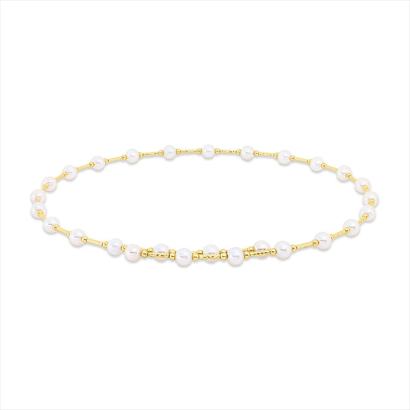 Collier   mit Zuchtperle aus 750/-18 Karat Gelbgold  