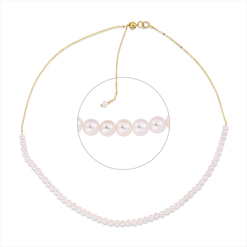 Collier   mit Zuchtperle aus 750/-18 Karat Gelbgold  