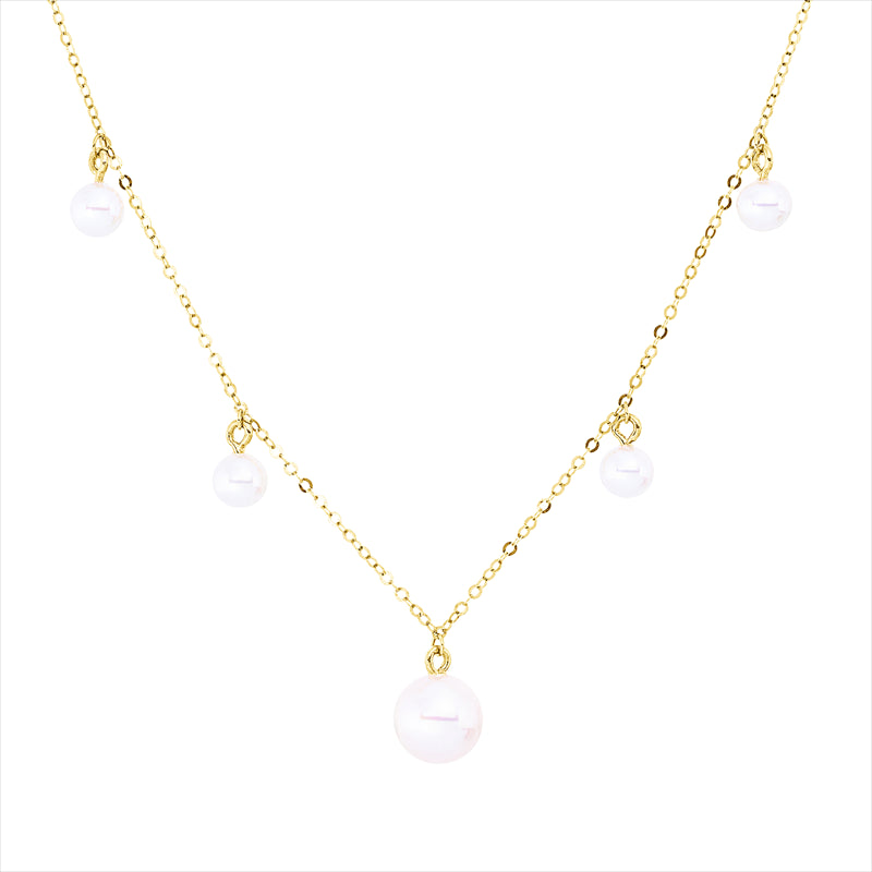 Collier   mit Süßwasserperle aus 750/-18 Karat Gelbgold  