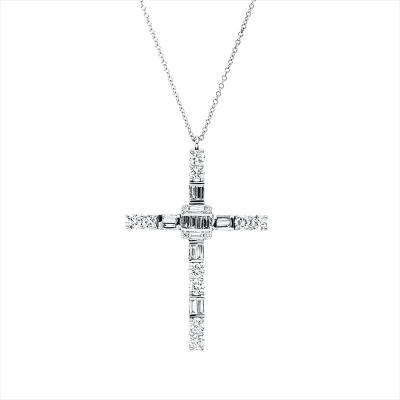 Collier    aus 750/-18 Karat Weißgold mit 30 Diamanten 1