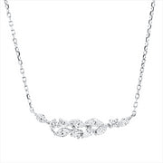 Collier    aus 750/-18 Karat Weißgold mit 11 Diamanten 0