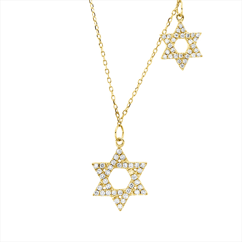 Collier    aus 585/-14 Karat Gelbgold mit 66 Diamanten 0