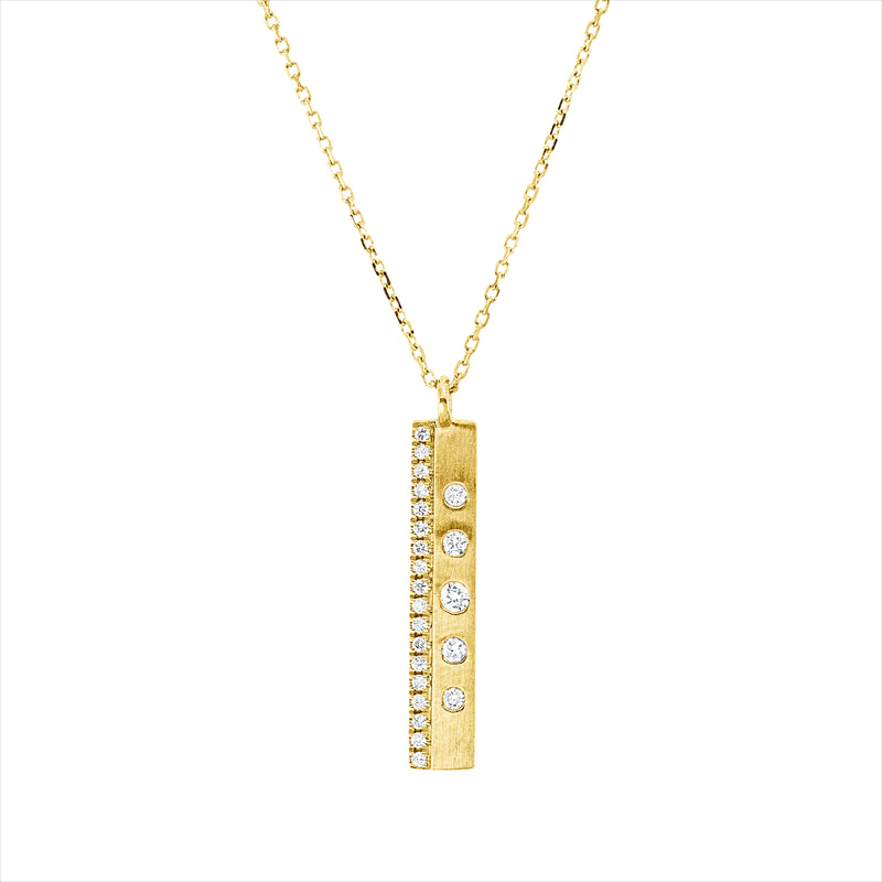 Collier    aus 750/-18 Karat Gelbgold mit 23 Diamanten 0