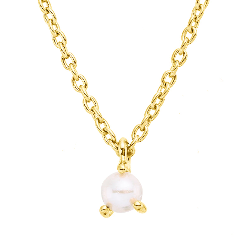 Collier   mit Süßwasserperle aus 750/-18 Karat Gelbgold  