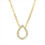 Collier    aus 750/-18 Karat Gelbgold mit 20 Diamanten 0