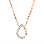 Collier    aus 750/-18 Karat Rotgold mit 20 Diamanten 0