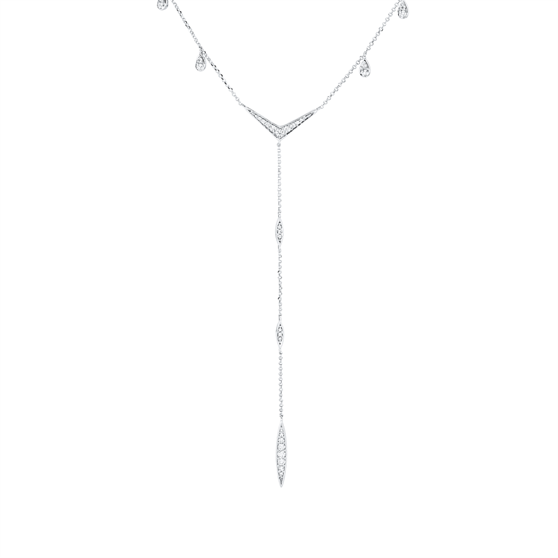 Collier    aus 750/-18 Karat Weißgold mit 42 Diamanten 0