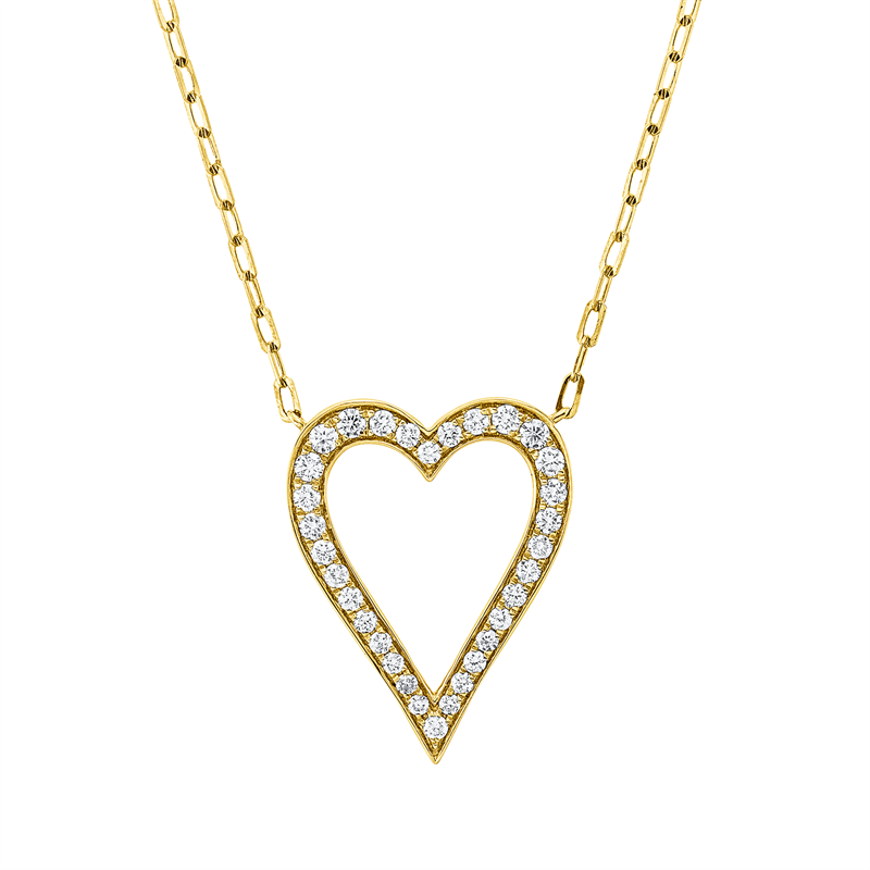 Collier    aus 750/-18 Karat Gelbgold mit 32 Diamanten 0