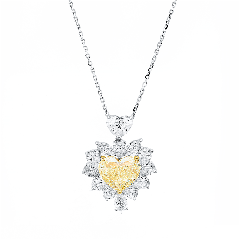 Collier    aus 750/-18 Karat Weißgold / Gelbgold mit 16 Diamanten 5