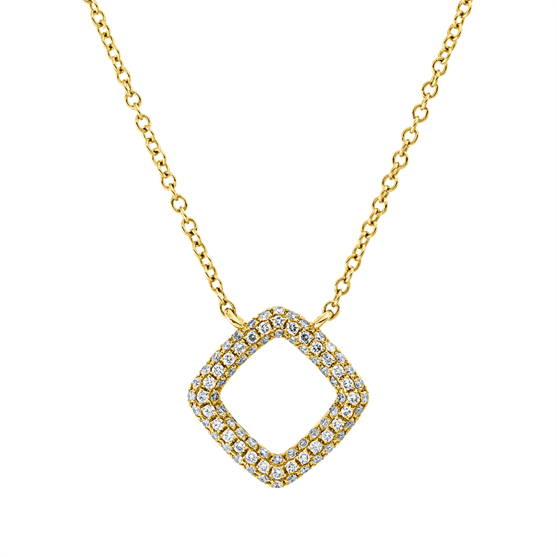 Collier    aus 750/-18 Karat Gelbgold mit 116 Diamanten 0
