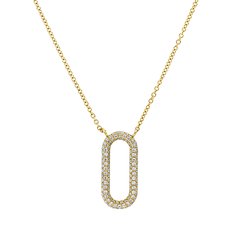 Collier    aus 585/-14 Karat Gelbgold mit 228 Diamanten 0