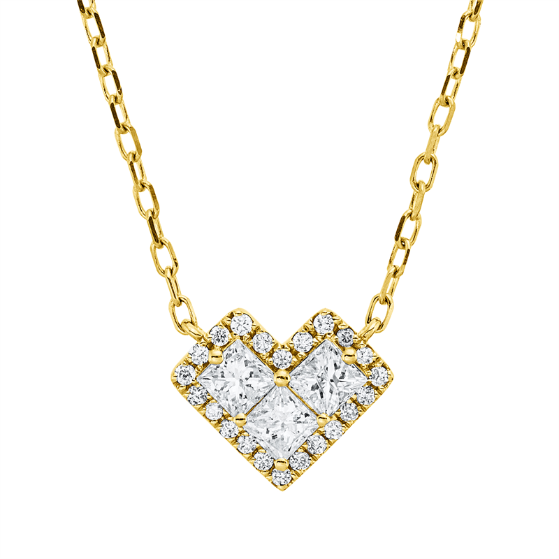 Collier    aus 750/-18 Karat  mit 25 Diamanten 0