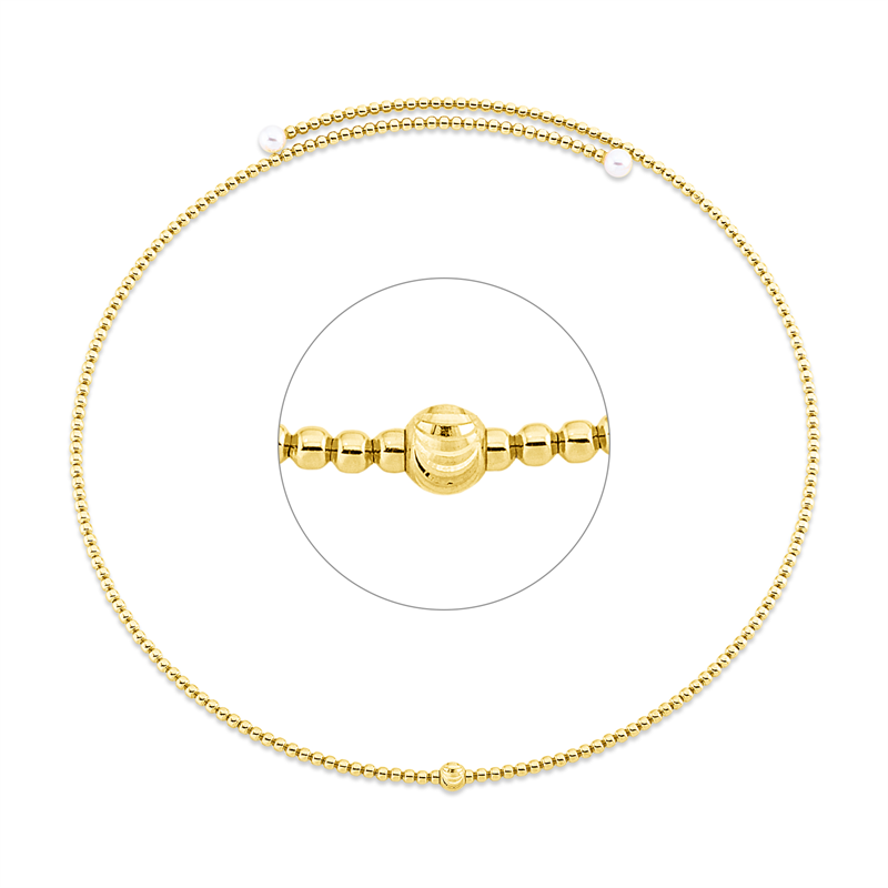 Collier   mit Zuchtperle aus 750/-18 Karat Gelbgold  