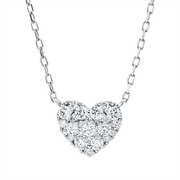 Collier    aus 750/-18 Karat Weißgold mit 26 Diamanten 0