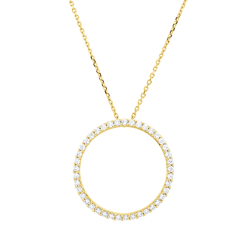 Collier    aus 750/-18 Karat Gelbgold mit 41 Diamanten 0