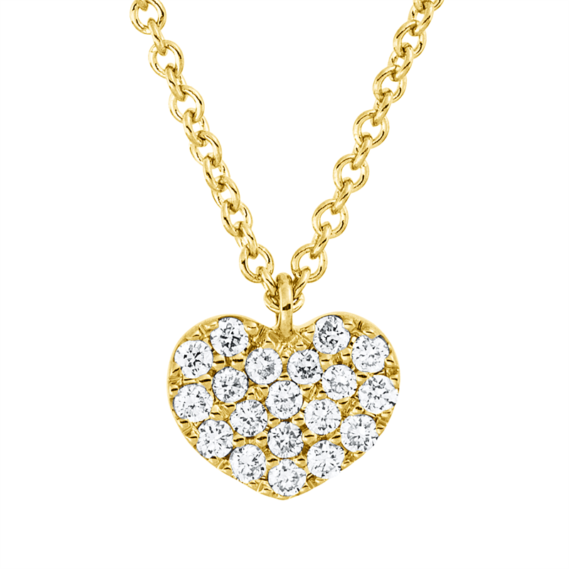 Collier    aus 750/-18 Karat Gelbgold mit 19 Diamanten 0