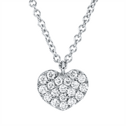 Collier    aus 750/-18 Karat Weißgold mit 19 Diamanten 0