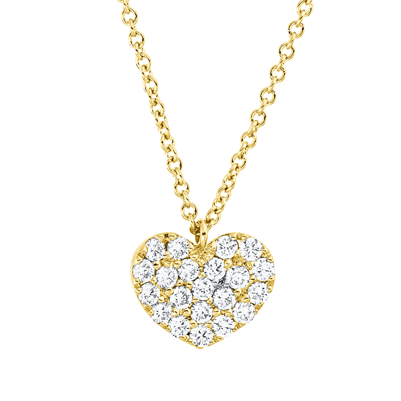 Collier    aus 750/-18 Karat Gelbgold mit 21 Diamanten 0