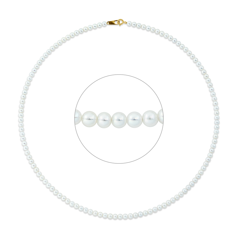 Collier   mit Süßwasserperle aus 750/-18 Karat Gelbgold  