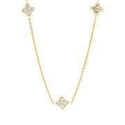 Collier    aus 750/-18 Karat Gelbgold mit 25 Diamanten 0