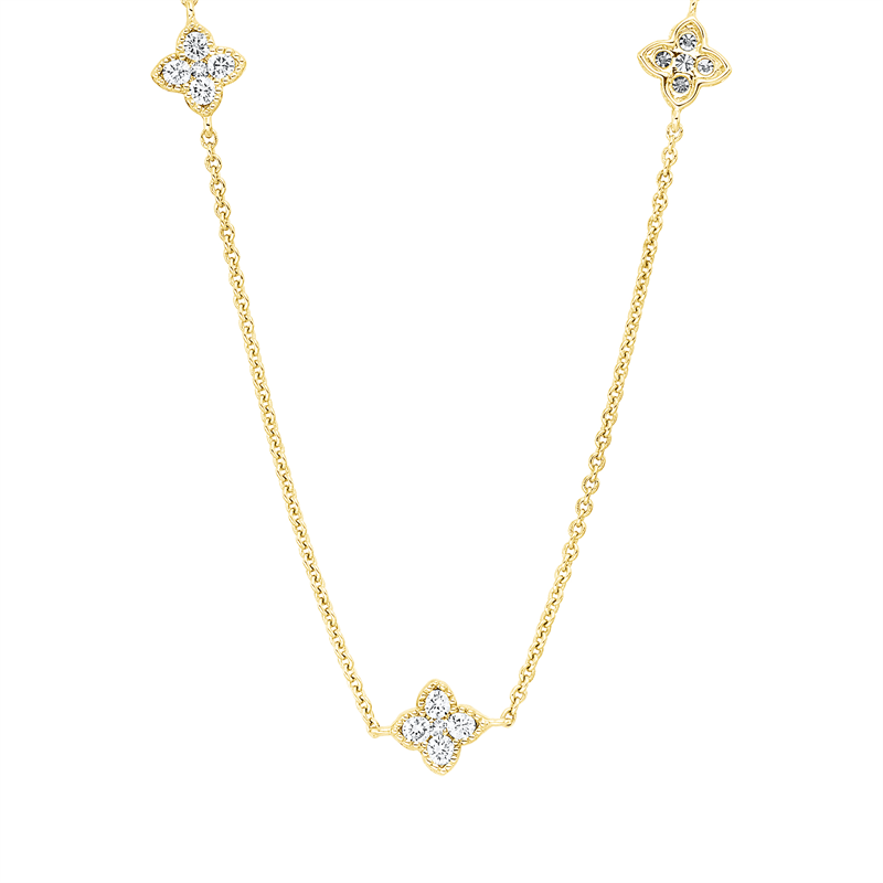 Collier    aus 750/-18 Karat Gelbgold mit 25 Diamanten 0