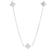 Collier    aus 750/-18 Karat Weißgold mit 25 Diamanten 0