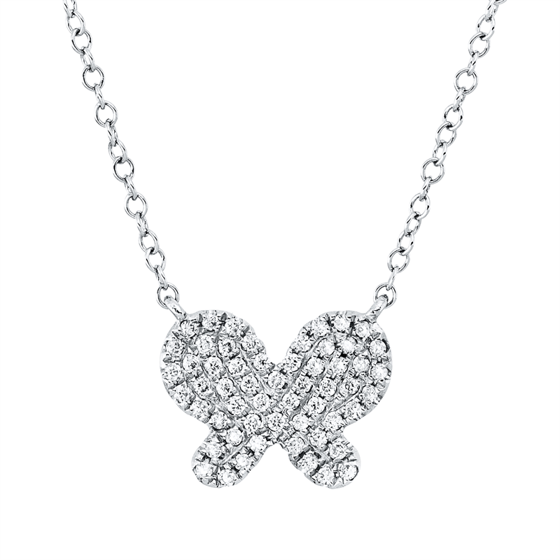 Collier    aus 750/-18 Karat Weißgold mit 56 Diamanten 0