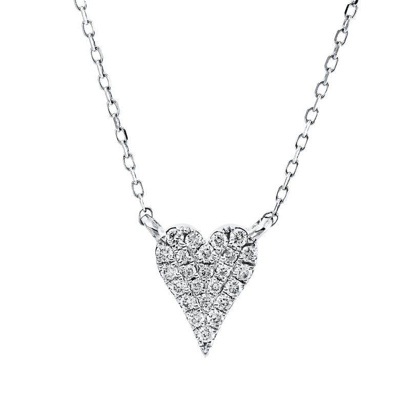 Collier    aus 585/-14 Karat Weißgold mit 24 Diamanten 0